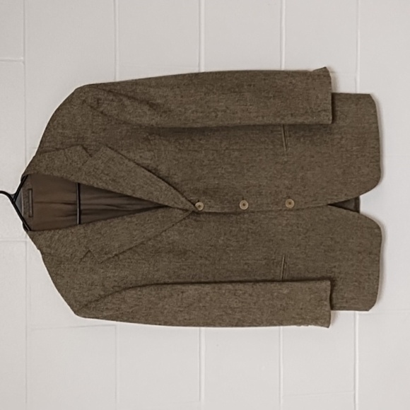 Ermengildo Zegna Made in Switzerland Wool Tweed Sport Coat Suit Jacket Lined - Picture 13 of 15